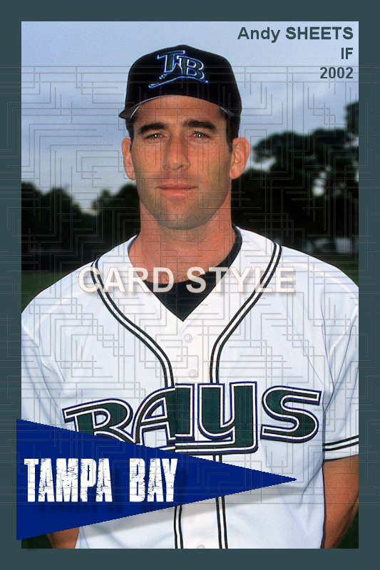 Andy Sheets - 2002 Tampa Bay Devil Rays - choose a size & style
