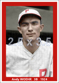 Andy Woehr - 1924 Philadelphia Phillies - choose a size & style