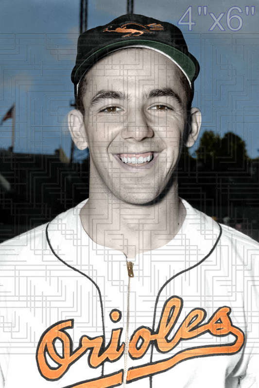 Angelo Dagres - 1955 Baltimore Orioles - choose a size & style