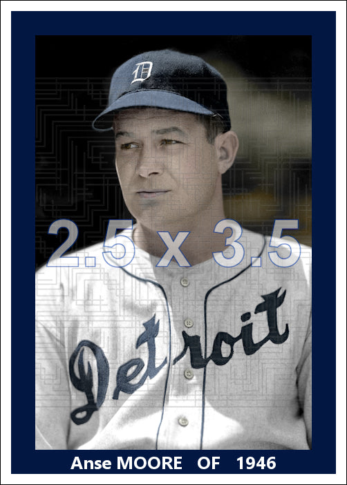 Anse Moore - 1946 Detroit Tigers - choose a size & style