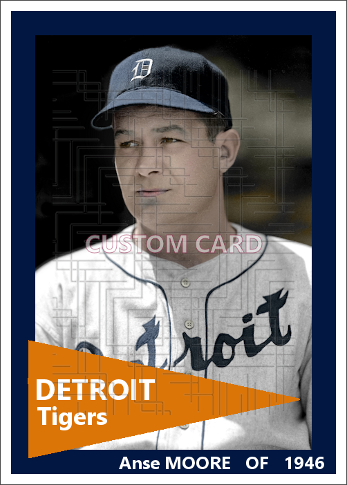 Anse Moore - 1946 Detroit Tigers - choose a size & style