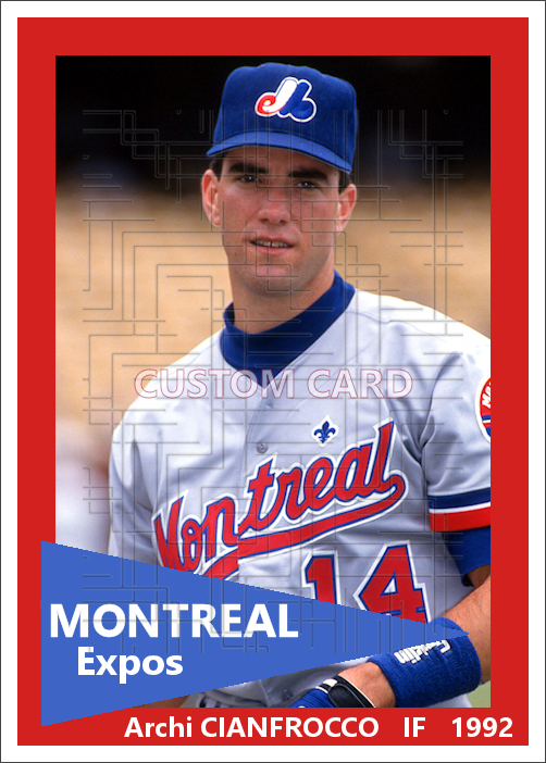 Archi Cianfrocco - 1992 Montreal Expos - choose a size & style