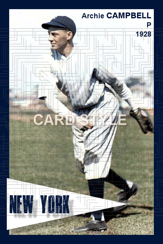 Archie Campbell - 1928 New York Yankees - choose a size & style