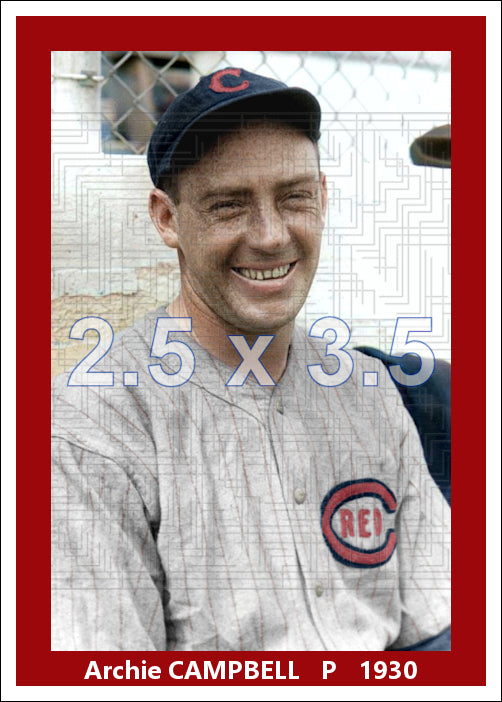 Archie Campbell - 1930 Cincinnati Reds - choose a size & style