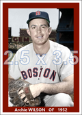 Archie Wilson - 1952 Boston Red Sox - choose a size & style