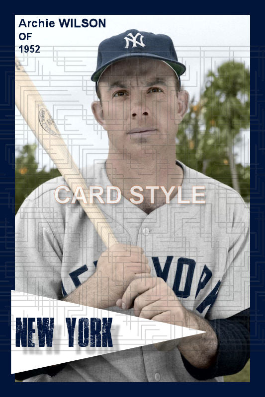 Archie Wilson - 1952 New York Yankees - choose a size & style