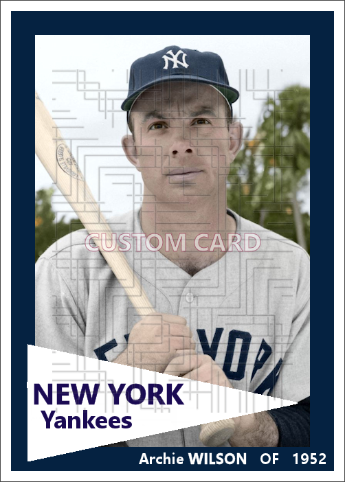 Archie Wilson - 1952 New York Yankees - choose a size & style