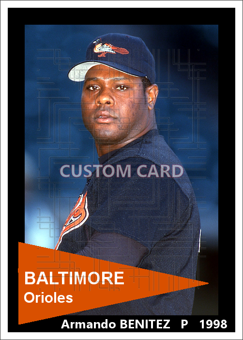 Armando Benitez - 1998 Baltimore Orioles - choose a size & style