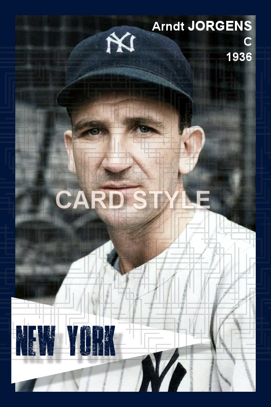 Arndt Jorgens - 1936 New York Yankees - choose a size & style