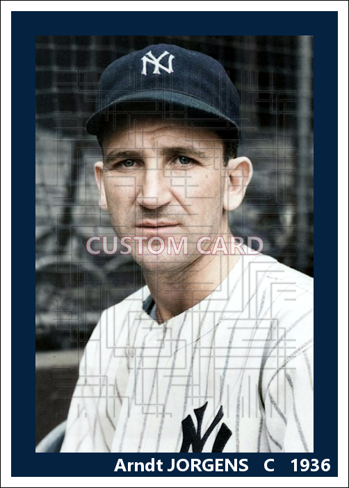 Arndt Jorgens - 1936 New York Yankees - choose a size & style