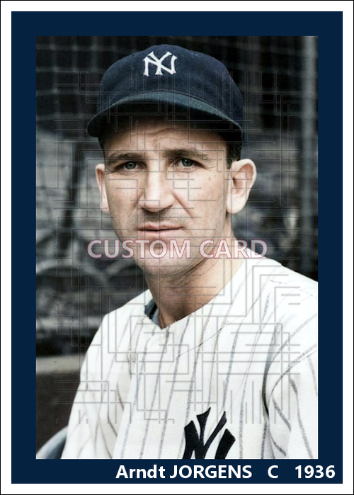 Arndt Jorgens - 1936 New York Yankees - choose a size & style