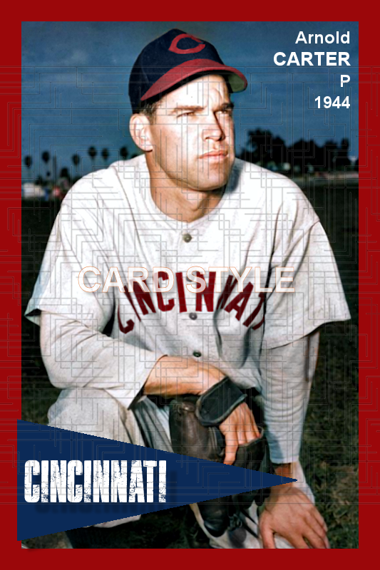 Arnold Carter - 1944 Cincinnati Reds - choose a size & style
