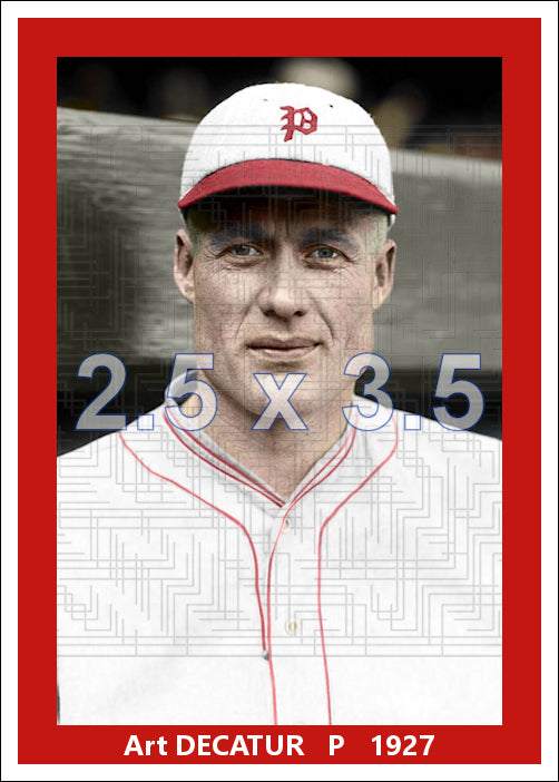 Art Decatur - 1927 Philadelphia Phillies - choose a size & style
