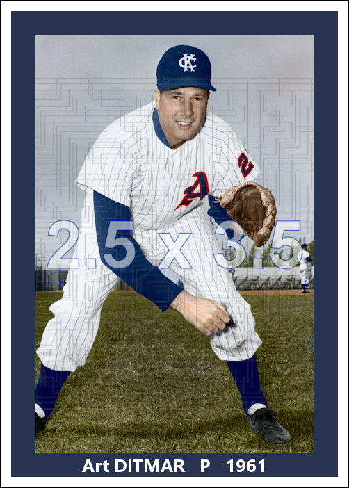 Art Ditmar - 1961 Kansas City Athletics - choose a size & style