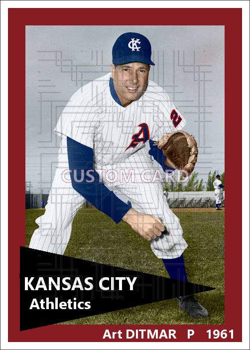 Art Ditmar - 1961 Kansas City Athletics - choose a size & style