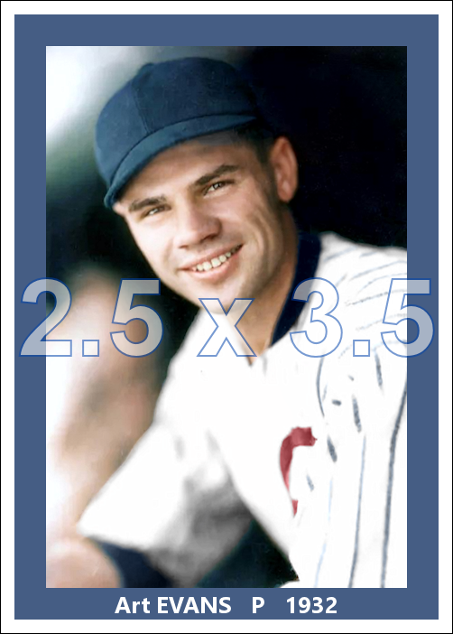 Art Evans - 1932 Chicago White Sox - choose a size & style