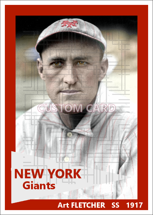 Art Fletcher - 1917 New York Giants - choose a size & style