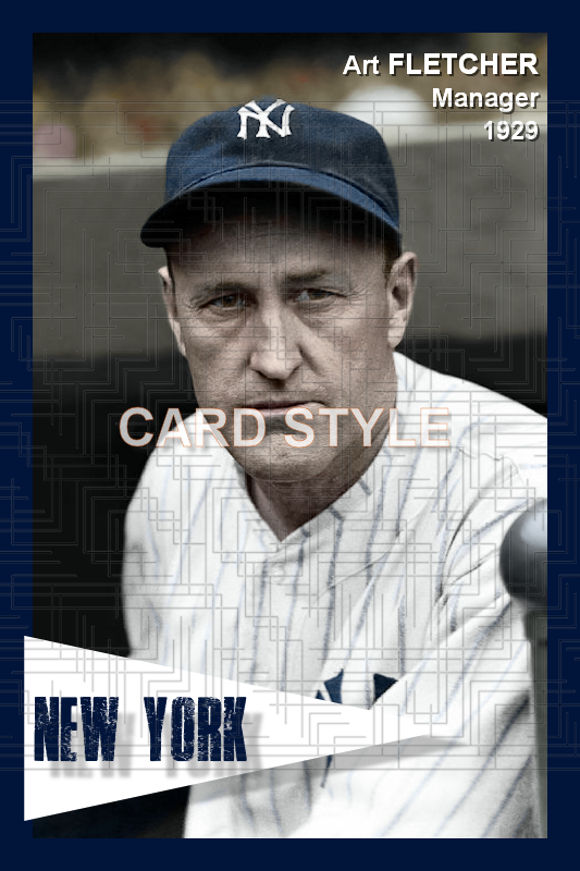 Art Fletcher - 1929 New York Yankees - choose a size & style