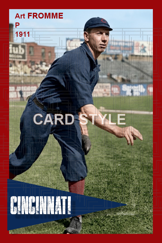 Art Fromme - 1911 Cincinnati Reds - choose a size & style