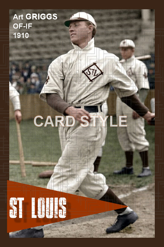 Art Griggs - 1910 St. Louis Browns - choose a size & style
