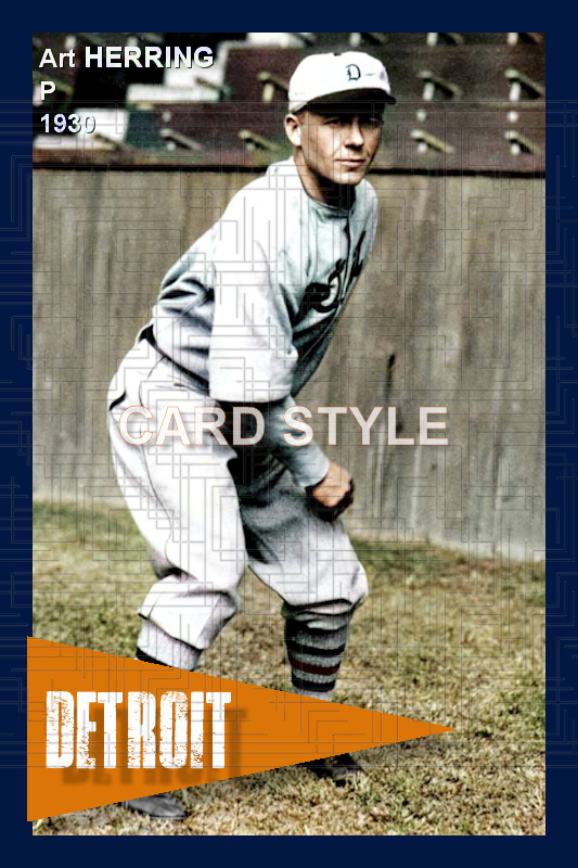 Art Herring - 1930 Detroit Tigers - choose a size & style