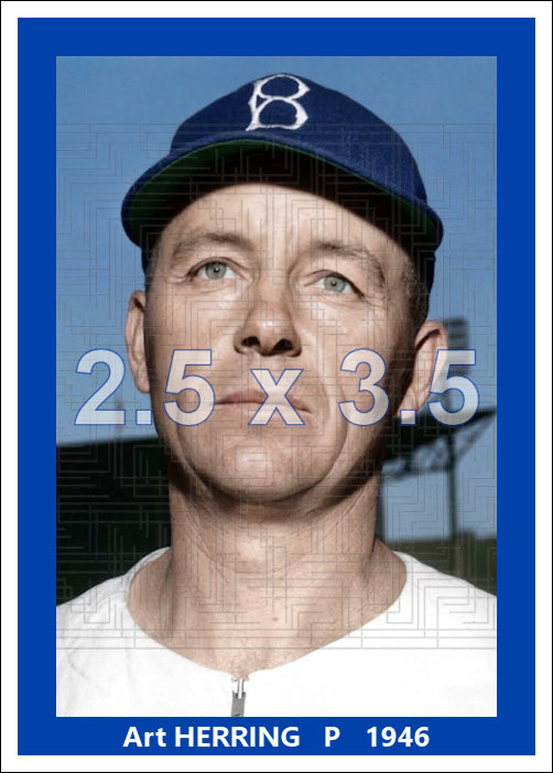 Art Herring - 1946 Brooklyn Dodgers - choose a size & style
