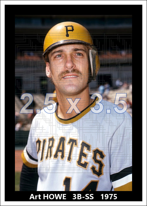 Art Howe - 1975 Pittsburgh Pirates - choose a size & style