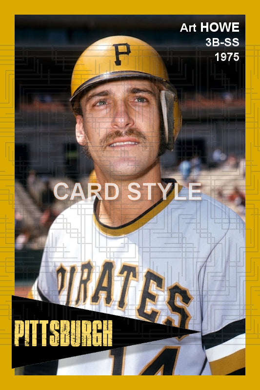 Art Howe - 1975 Pittsburgh Pirates - choose a size & style