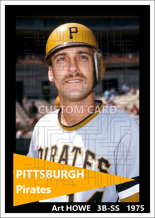 Art Howe - 1975 Pittsburgh Pirates - choose a size & style
