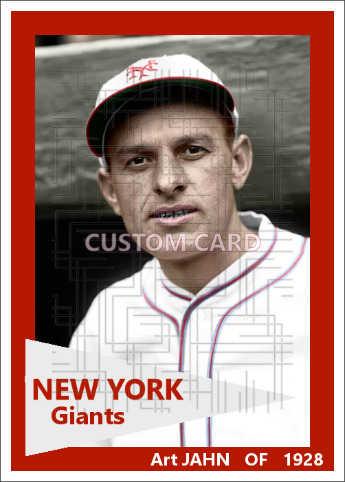 Art Jahn - 1928 New York Giants - choose a size & style