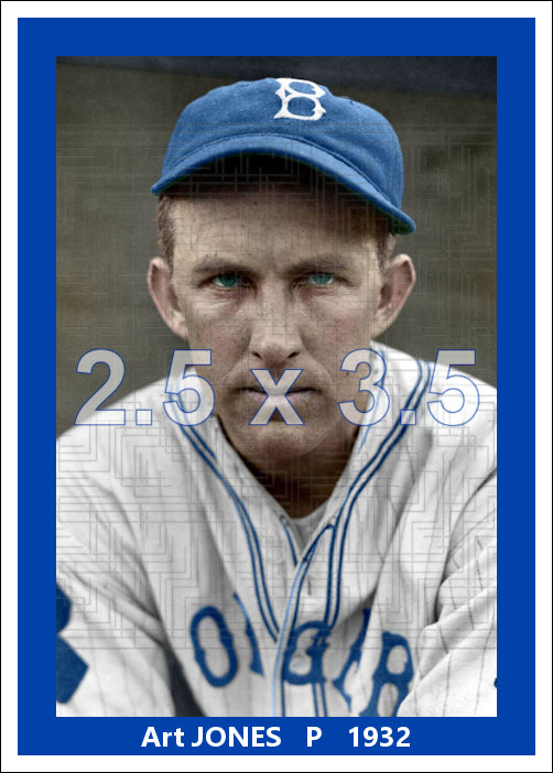 Art Jones - 1932 Brooklyn Dodgers - choose a size & style