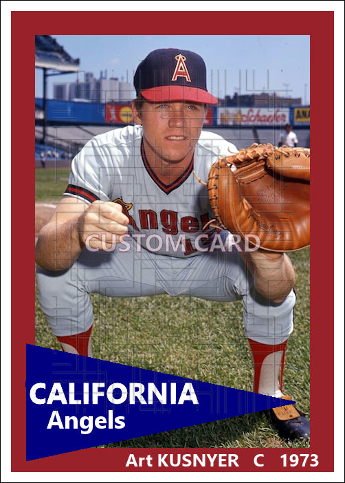 Art Kusnyer - 1973 California Angels - choose a size & style