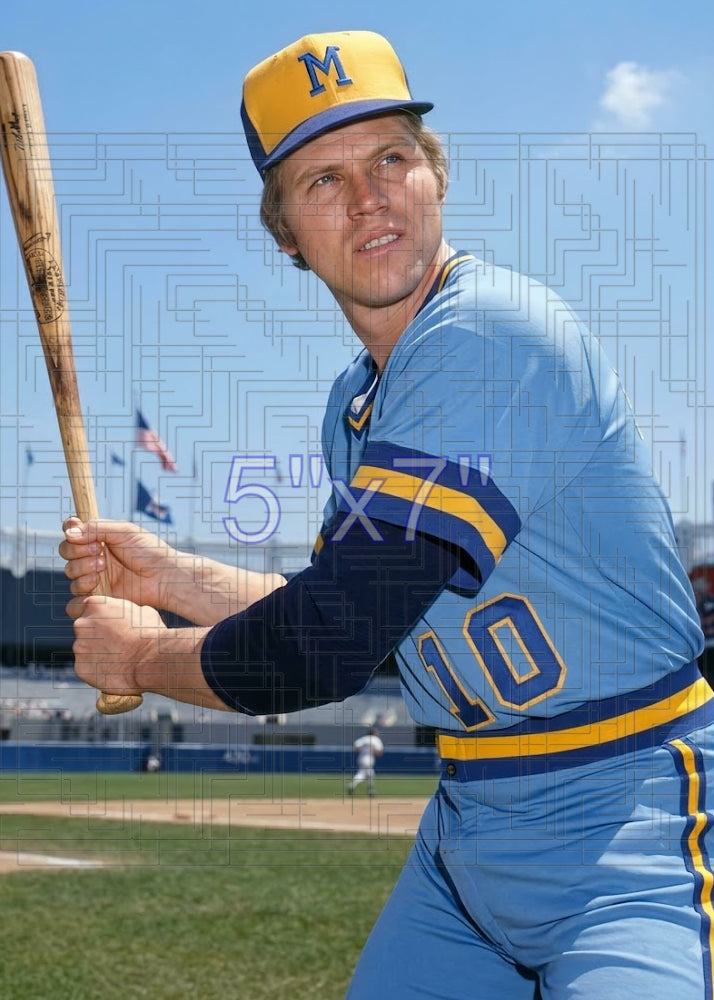 Art Kusnyer - 1976 Milwaukee Brewers - choose a size & style