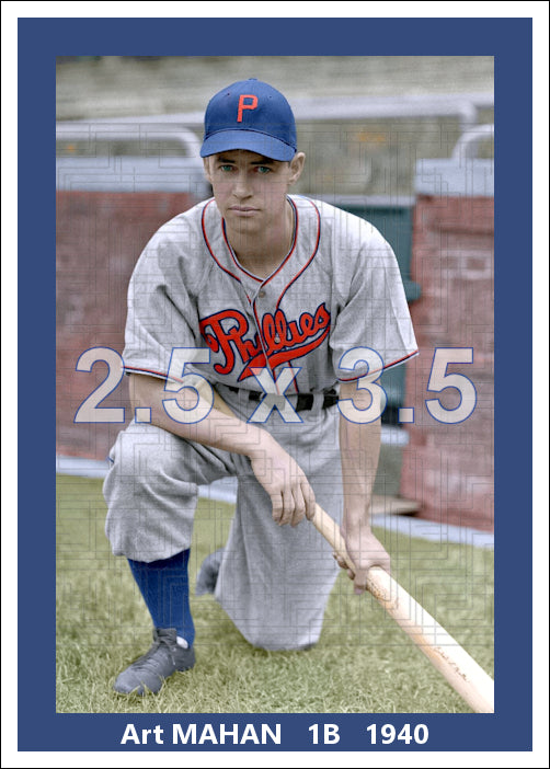 Art Mahan - 1940 Philadelphia Phillies - choose a size & style