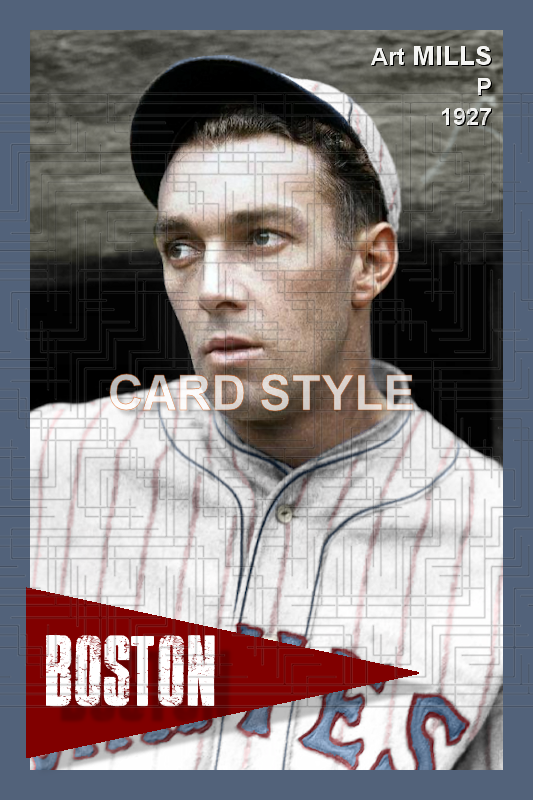 Art Mills - 1927 Boston Braves - choose a size & style