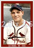 Art Rebel - 1945 St. Louis Cardinals - choose a size & style