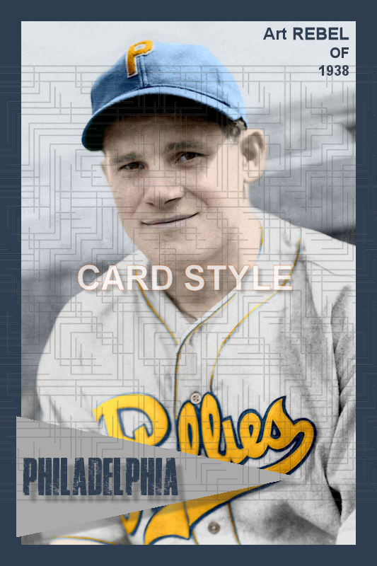 Art Rebel - 1938 Philadelphia Phillies - choose a size & style