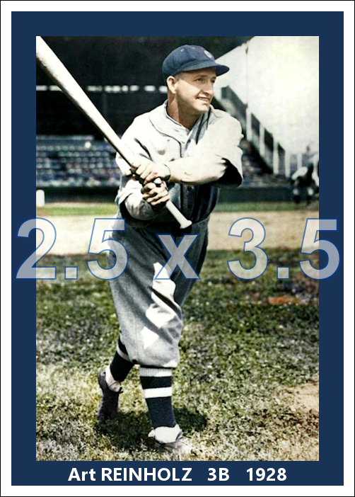 Art Reinholz - 1928 Cleveland Indians - choose a size & style