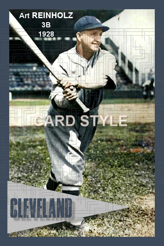 Art Reinholz - 1928 Cleveland Indians - choose a size & style