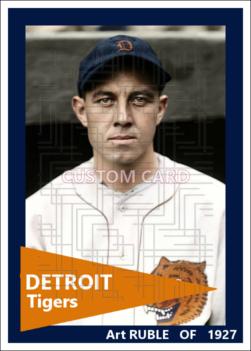 Art Ruble - 1927 Detroit Tigers - choose a size & style