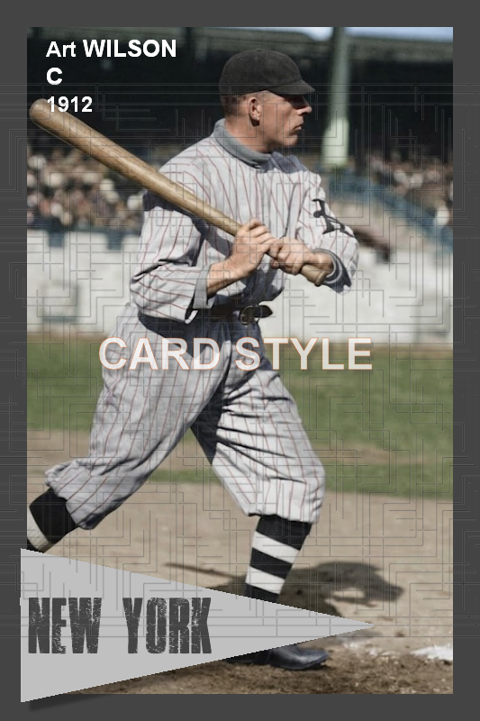 Art Wilson - 1912 New York Giants - choose a size & style