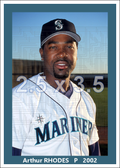 Arthur Rhodes - 2002 Seattle Mariners - choose a size & style