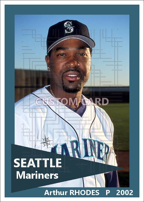 Arthur Rhodes - 2002 Seattle Mariners - choose a size & style