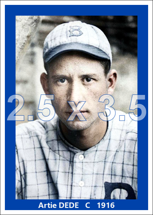 Artie Dede - 1916 Brooklyn Robins - choose a size & style