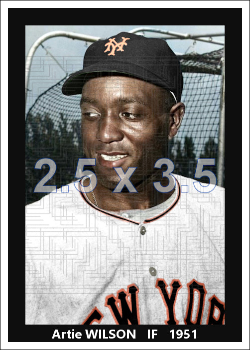 Artie Wilson - 1951 New York Giants - choose a size & style
