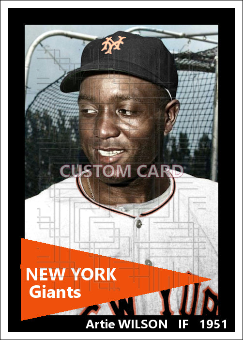Artie Wilson - 1951 New York Giants - choose a size & style