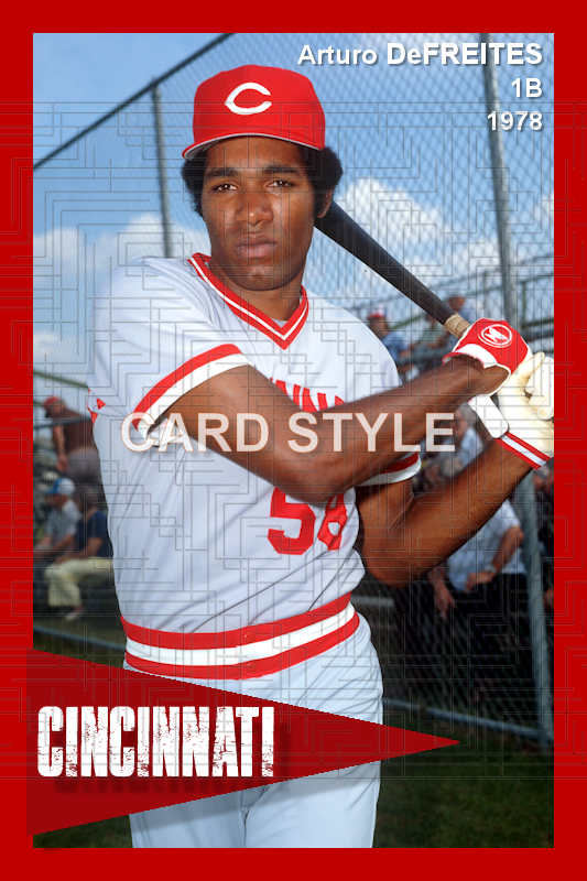 Arturo DeFreites - 1979 Cincinnati Reds - choose a size & style