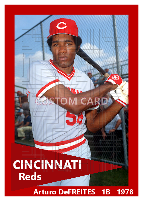 Arturo DeFreites - 1979 Cincinnati Reds - choose a size & style
