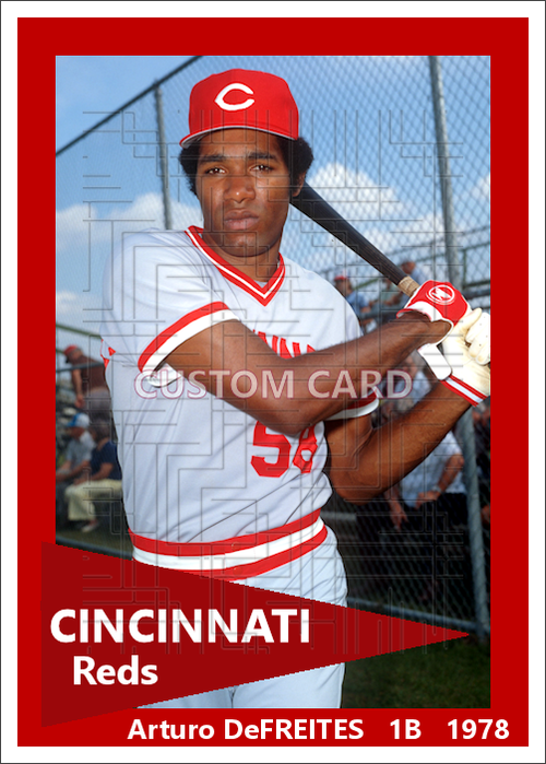 Arturo DeFreites - 1979 Cincinnati Reds - choose a size & style