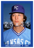 Atlee Hammaker - 1981 Kansas City Royals - choose a size & style